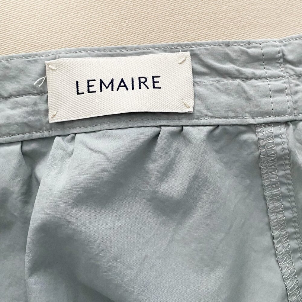 Lemaire Cotton Poplin Pants in Cloud Grey, size 34. Fits like a size small - Picture 6 of 10